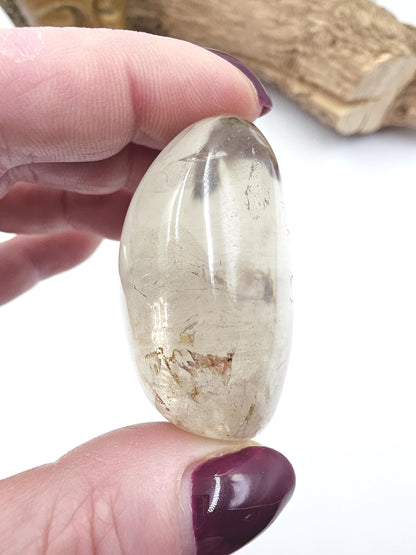 Smoky Quartz Palm Stone - Grounding & Protection Crystal, 75g