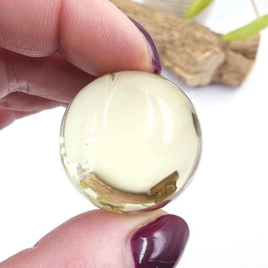 High Grade Citrine Sphere – Abundance, Positivity & Manifestation Crystal Ball, 33mm