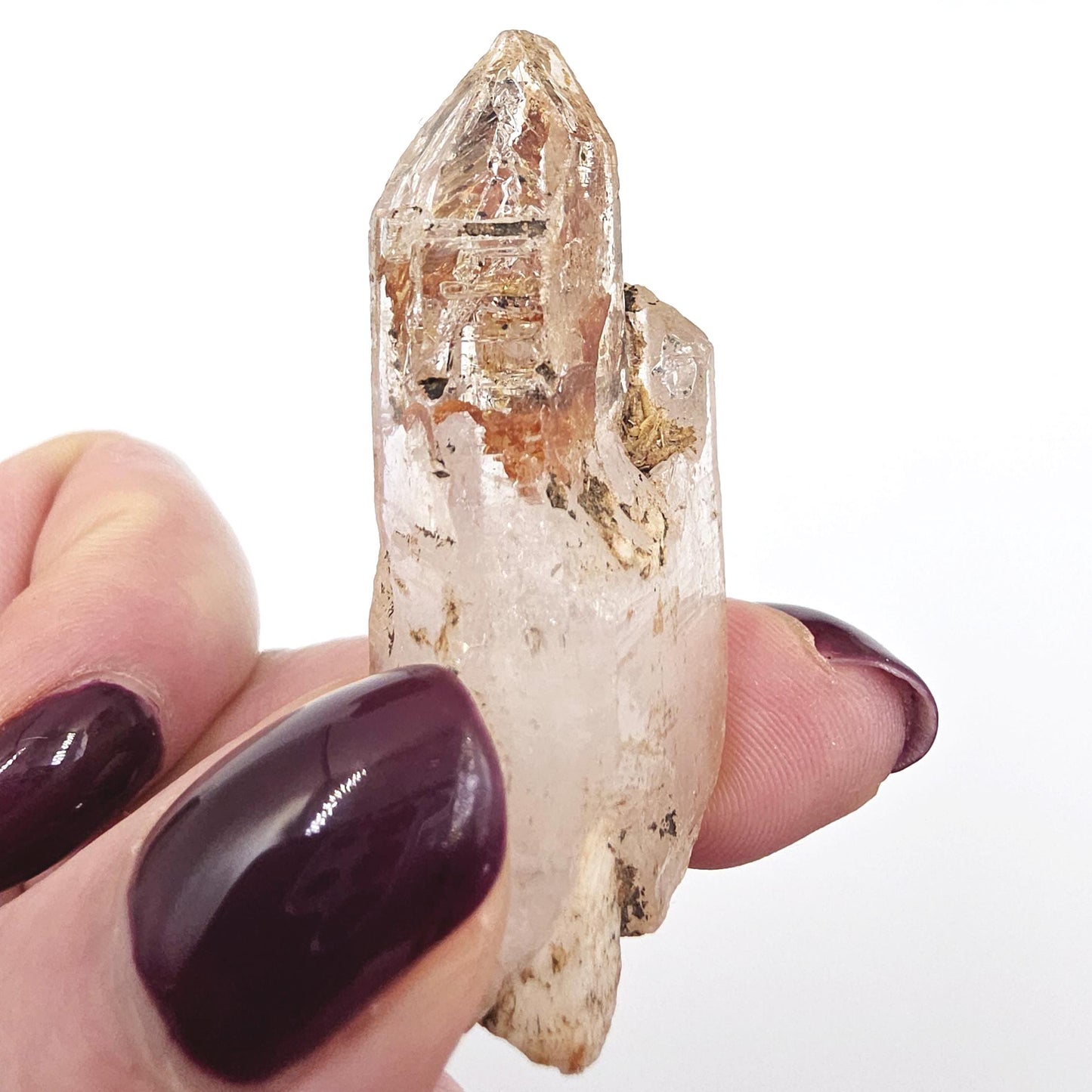 Skeletal Quartz Specimen with Rainbows – Transformation, Grounding & High-Vibration Crystal - 30g