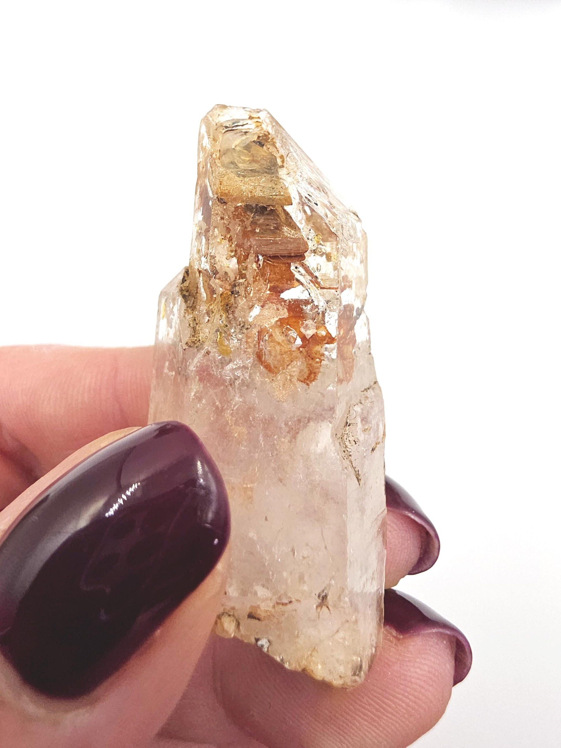 Skeletal Quartz Specimen with Rainbows – Transformation, Grounding & High-Vibration Crystal - 30g