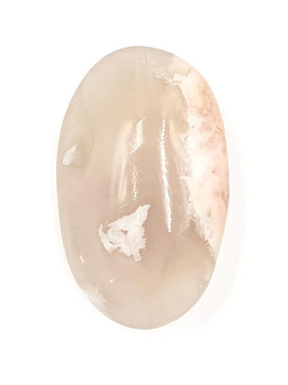Flower Agate (Sakura) Palm Stone - Growth, Creativity & Emotional Healing Crystal - 40g