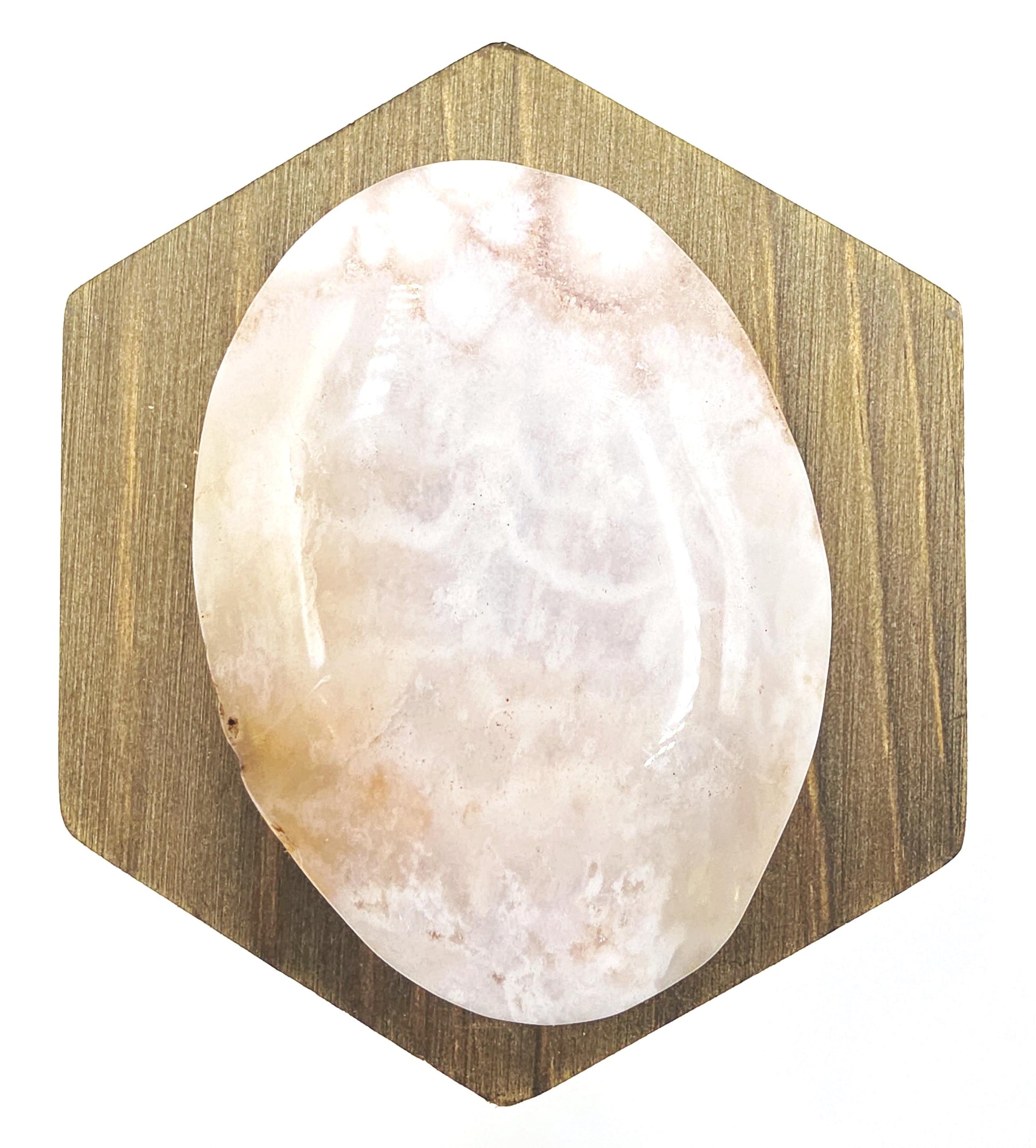 Pink Amethyst Palm Stone - Love, Calm & Emotional Healing Crystal, 100g