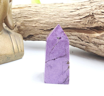 Mini Stichtite Tower - Heart Chakra and Emotional Healing - 5.3cm