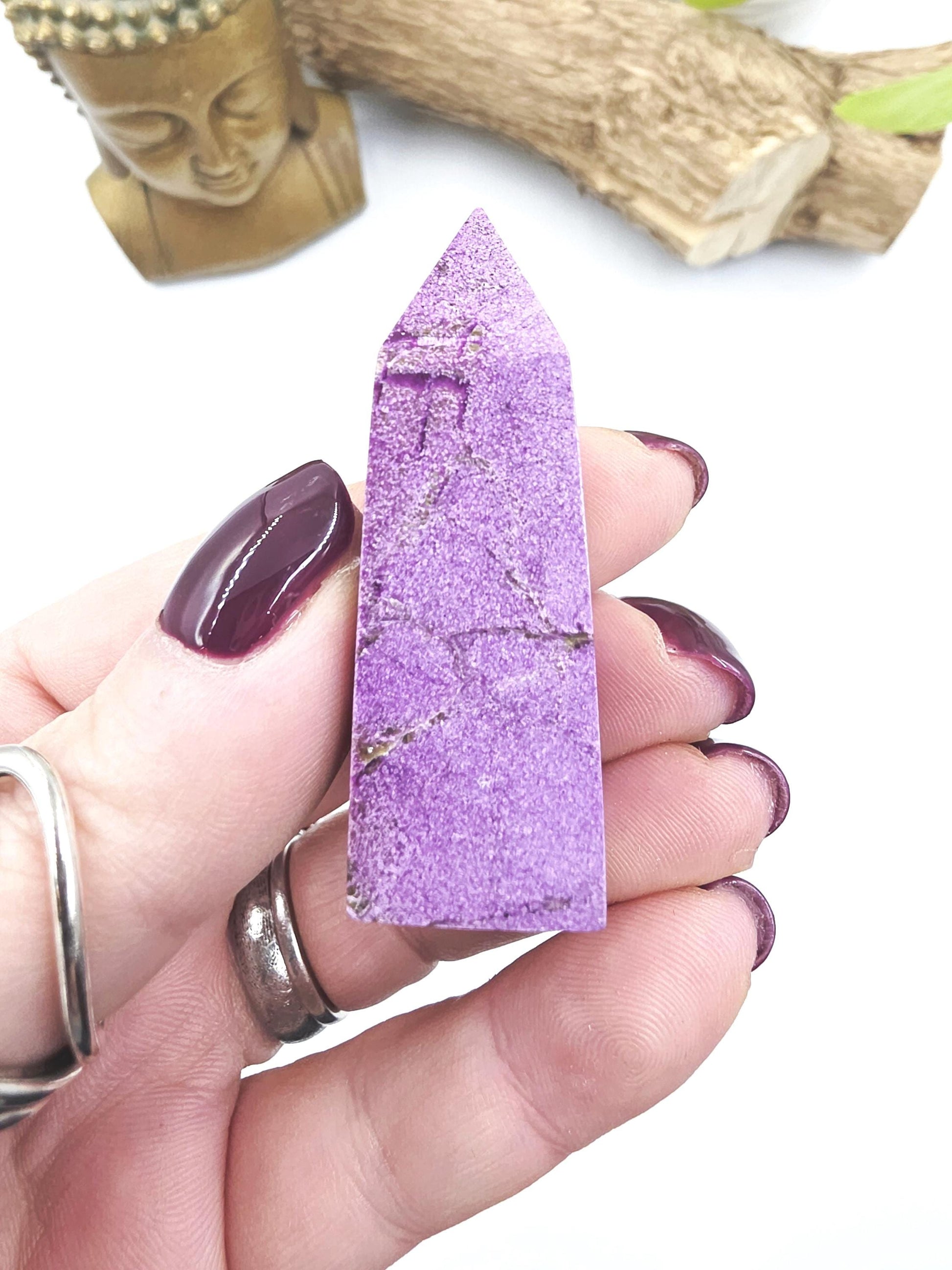 Mini Stichtite Tower - Heart Chakra and Emotional Healing - 5.3cm