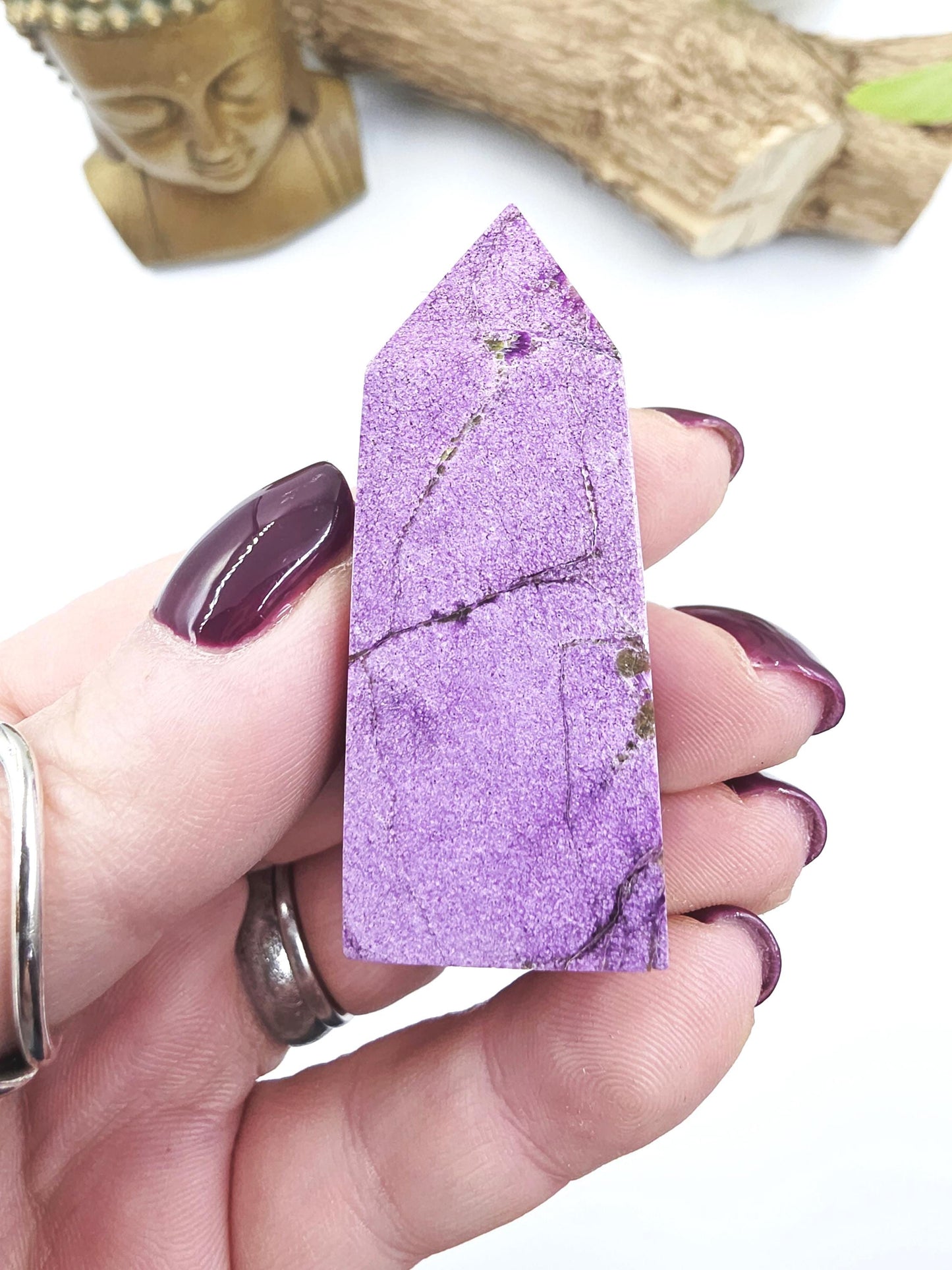 Mini Stichtite Tower - Heart Chakra and Emotional Healing - 5.3cm