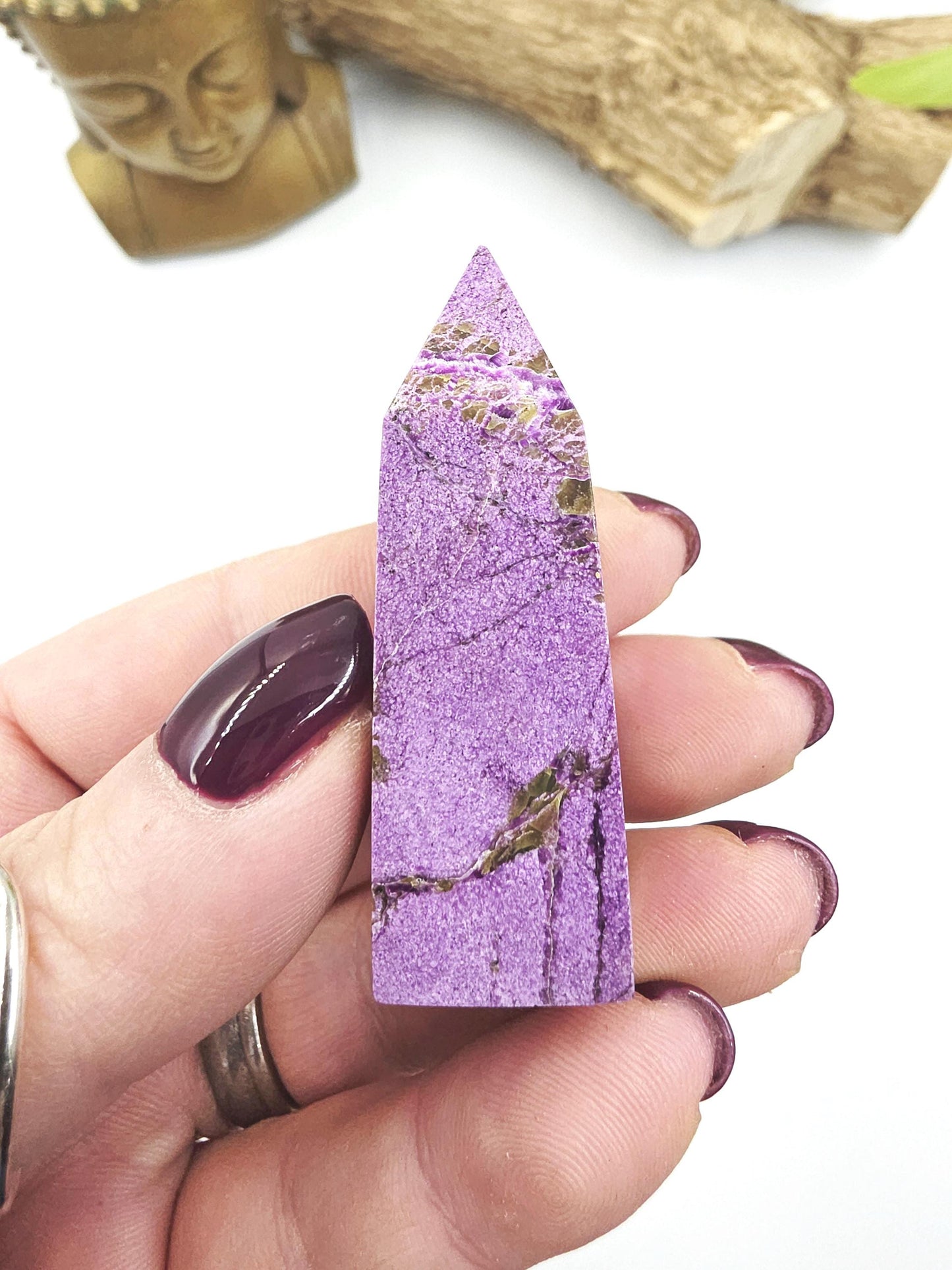 Mini Stichtite Tower - Heart Chakra and Emotional Healing - 5.3cm