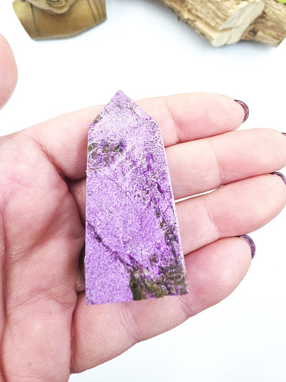 Mini Stichtite Tower - Heart Chakra and Emotional Healing - 5.3cm