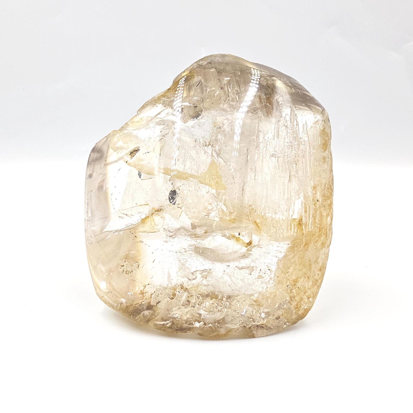 Enhydro Quartz – 3 Moving Water Bubbles & Rainbow Inclusions | Rare Collector Crystal, 435g
