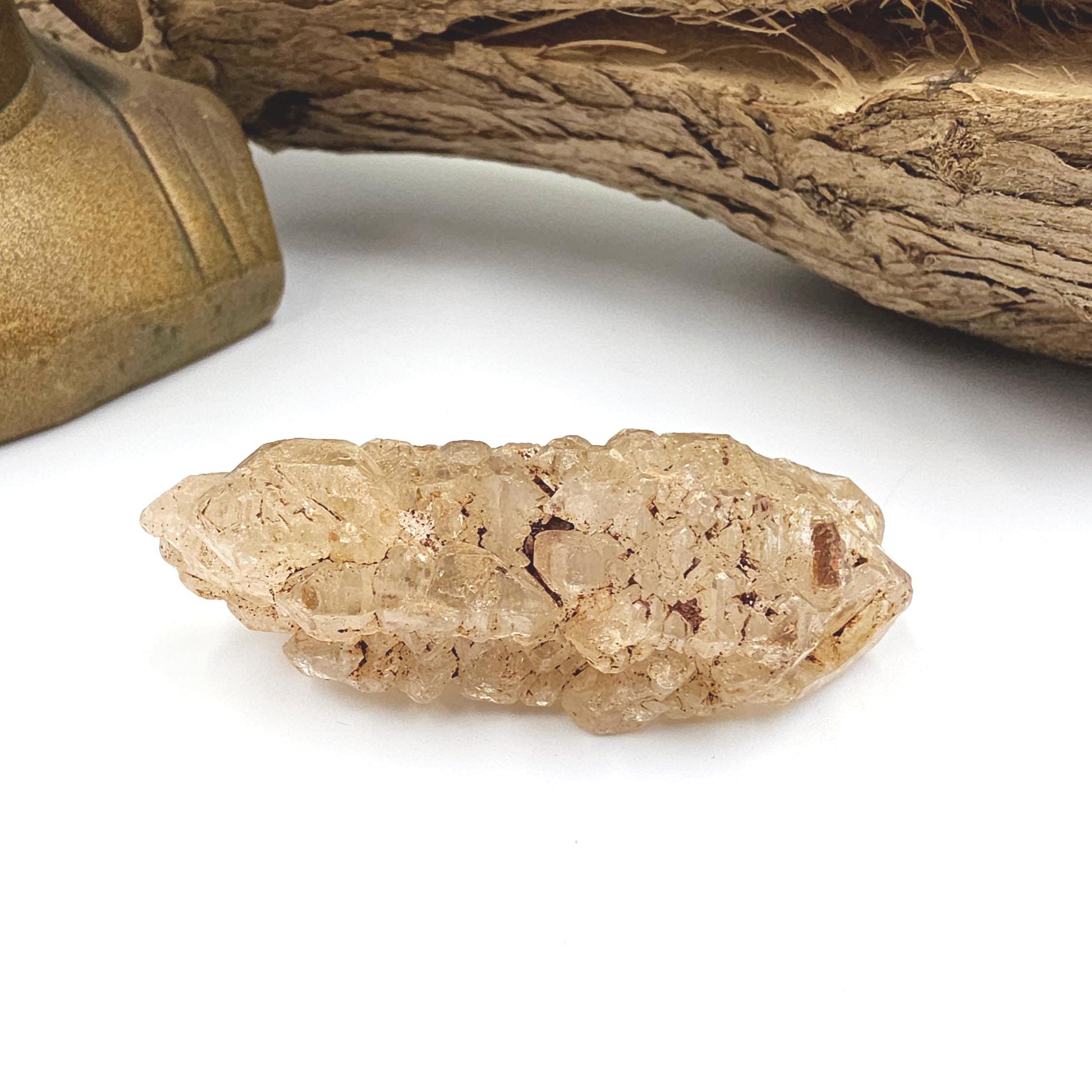 Petroleum Quartz Enhydro Specimen (UV Reactive) – Rare Earth Energy & Natural Oil Inclusion Crystal, 55g