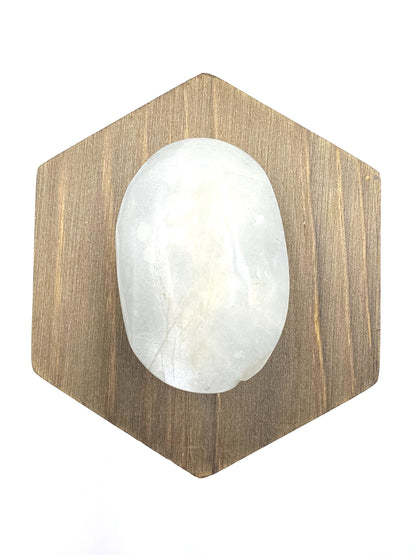 Green Moonstone Palm - Heart Chakra & Emotional Balance Healing Crystal, 55g