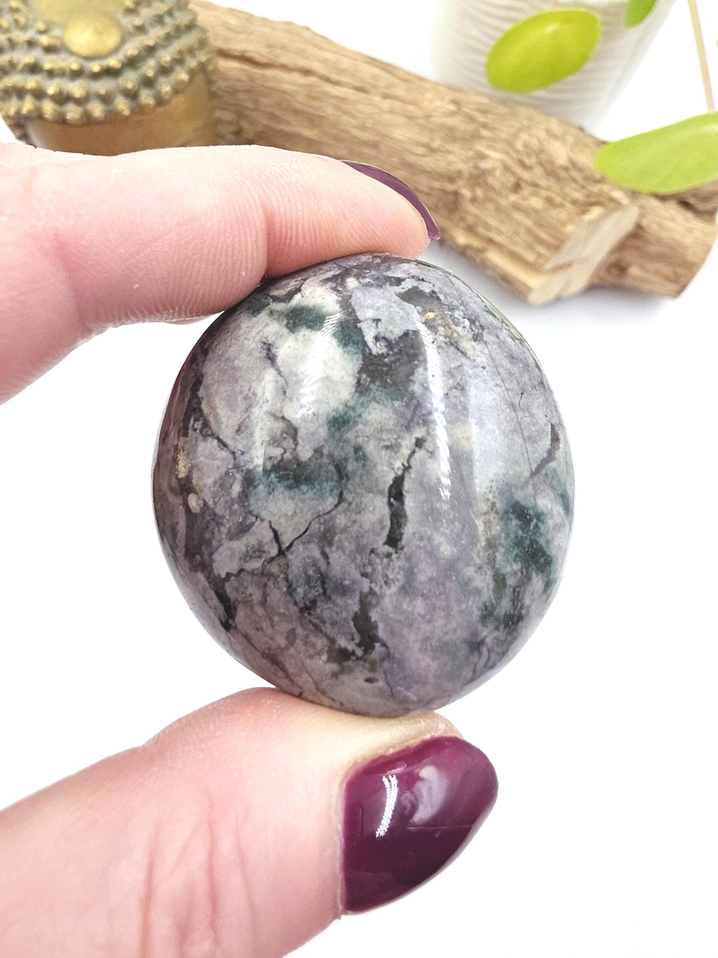 Ocean Jasper Palm - Joy & Renewal Healing Crystal - 75g
