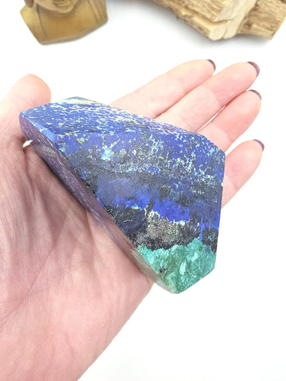 Azurite Freeform - Intuition & Spiritual Insight Third Eye Chakra Healing Crystal, 300g