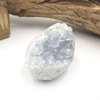 Raw Celestite Geode Specimen – Angelic Calm, Peace & Spiritual Connection Crystal - 95g