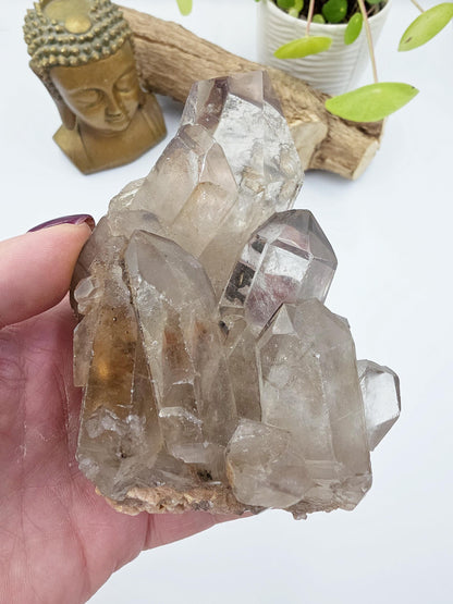 Large Skeletal Quartz Cluster – Transformation, Inner Healing & High-Vibration Crystal, 560g
