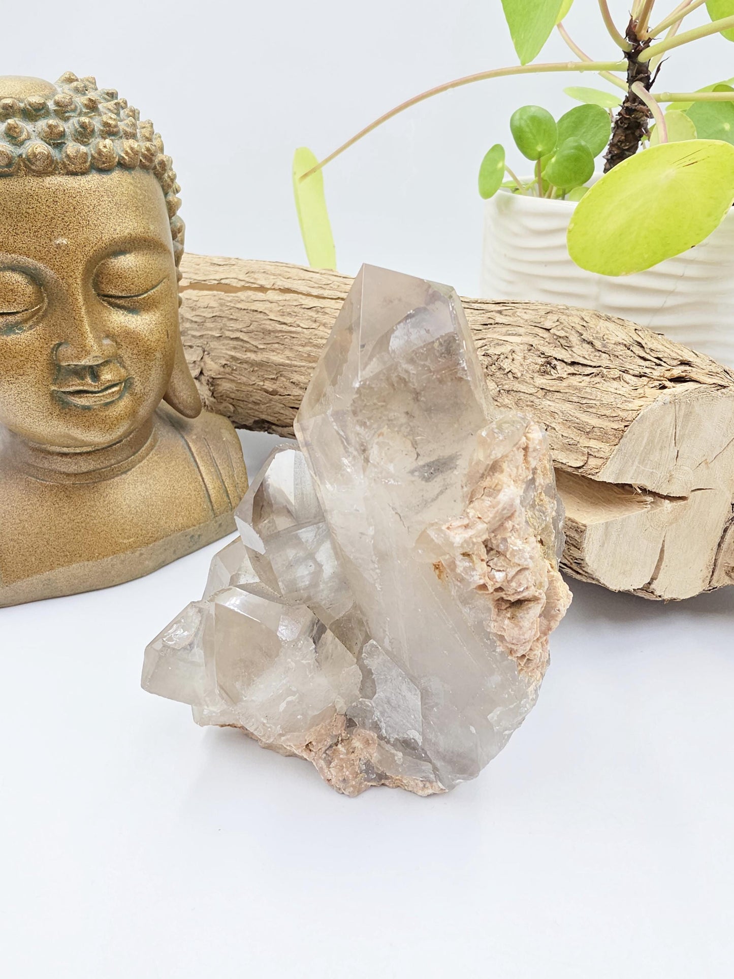 Large Skeletal Quartz Cluster – Transformation, Inner Healing & High-Vibration Crystal, 560g
