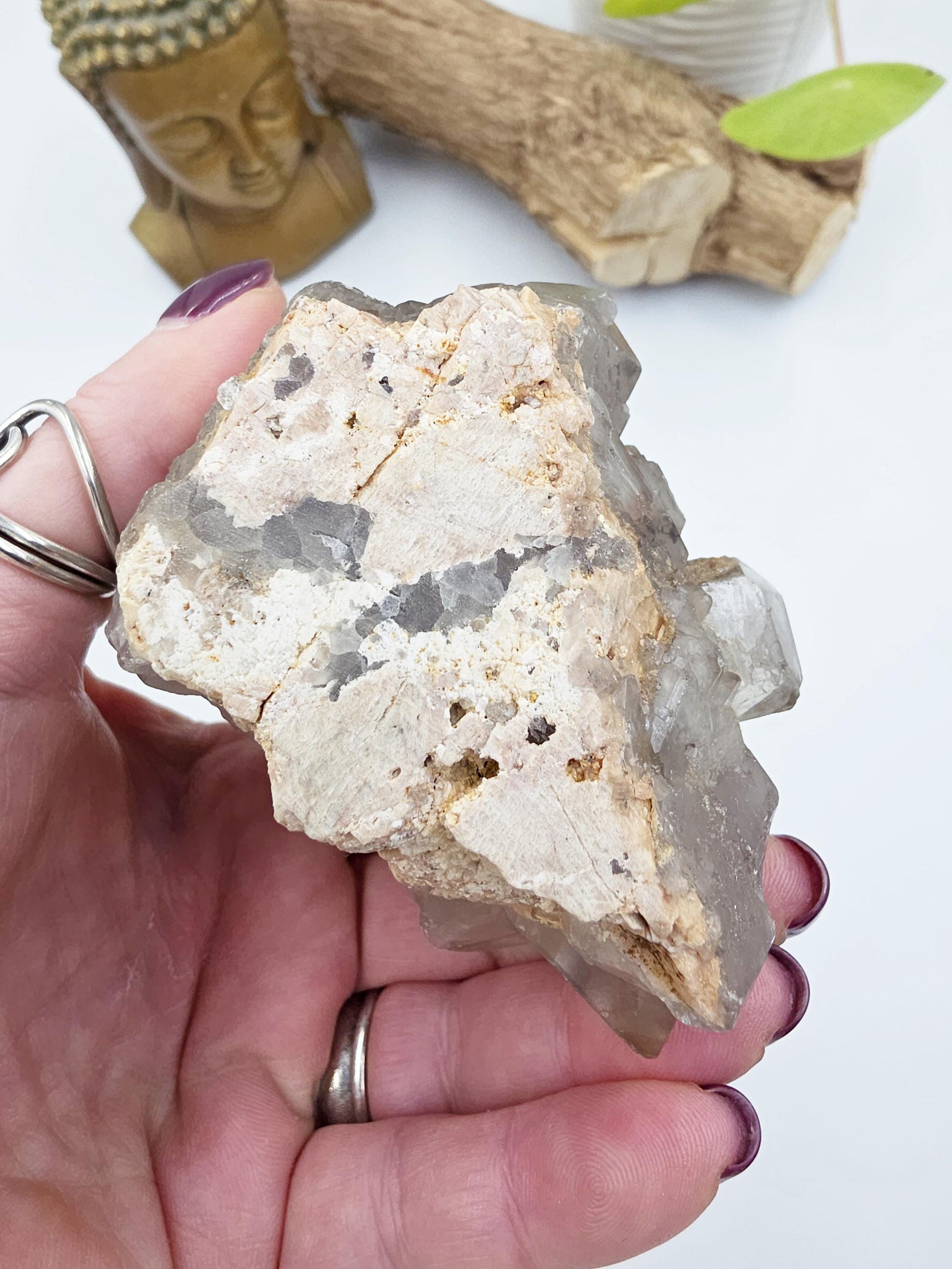 Large Skeletal Quartz Cluster – Transformation, Inner Healing & High-Vibration Crystal, 560g