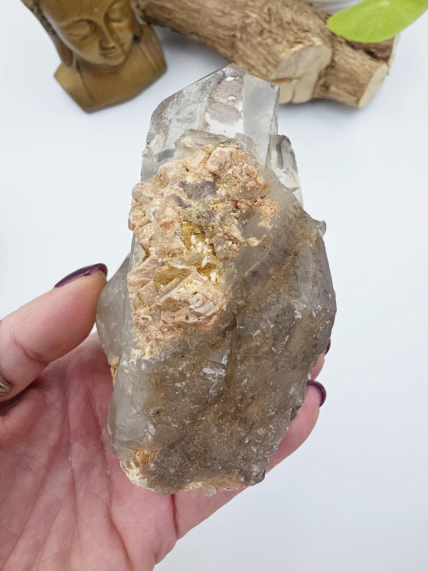 Large Skeletal Quartz Cluster – Transformation, Inner Healing & High-Vibration Crystal, 560g