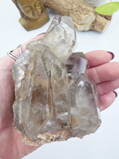 Large Skeletal Quartz Cluster – Transformation, Inner Healing & High-Vibration Crystal, 560g