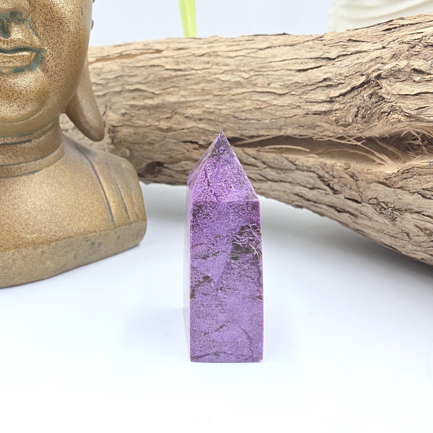 Mini Stichtite Tower – Compassion, Emotional Healing & Heart-Centred Calm Crystal, 5.2cm