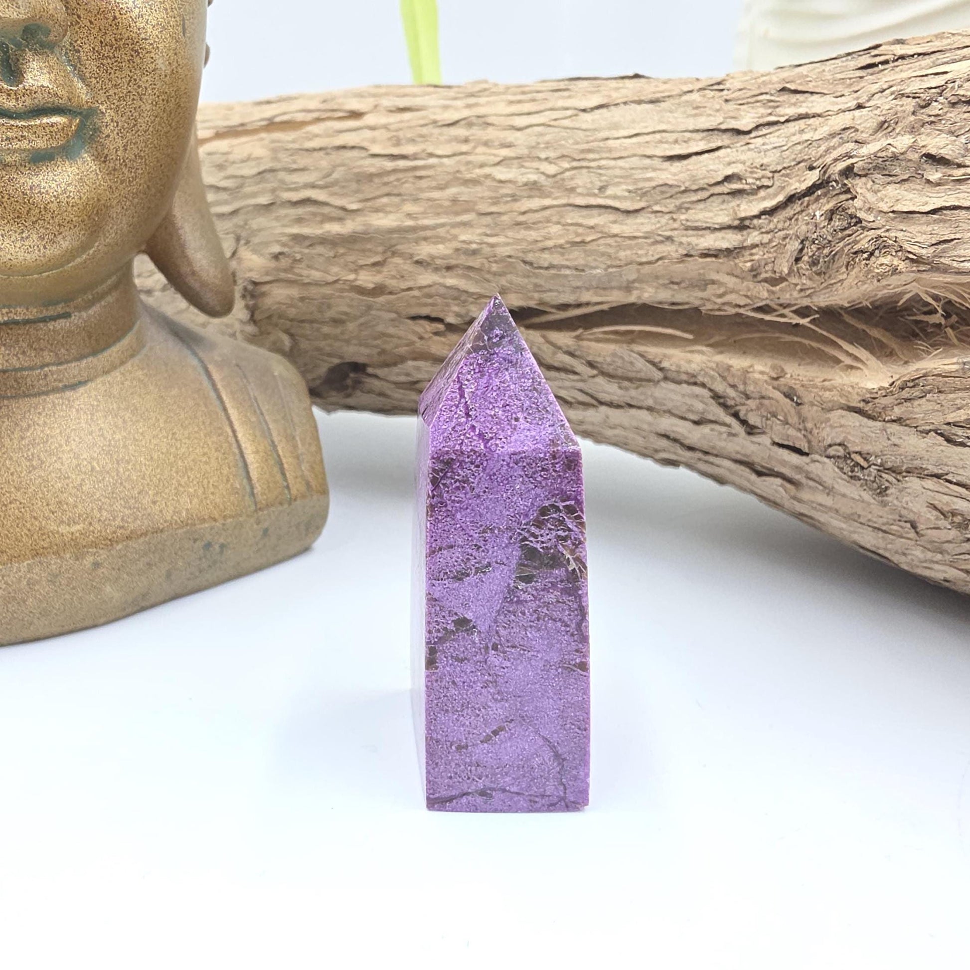Mini Stichtite Tower – Compassion, Emotional Healing & Heart-Centred Calm Crystal, 5.2cm