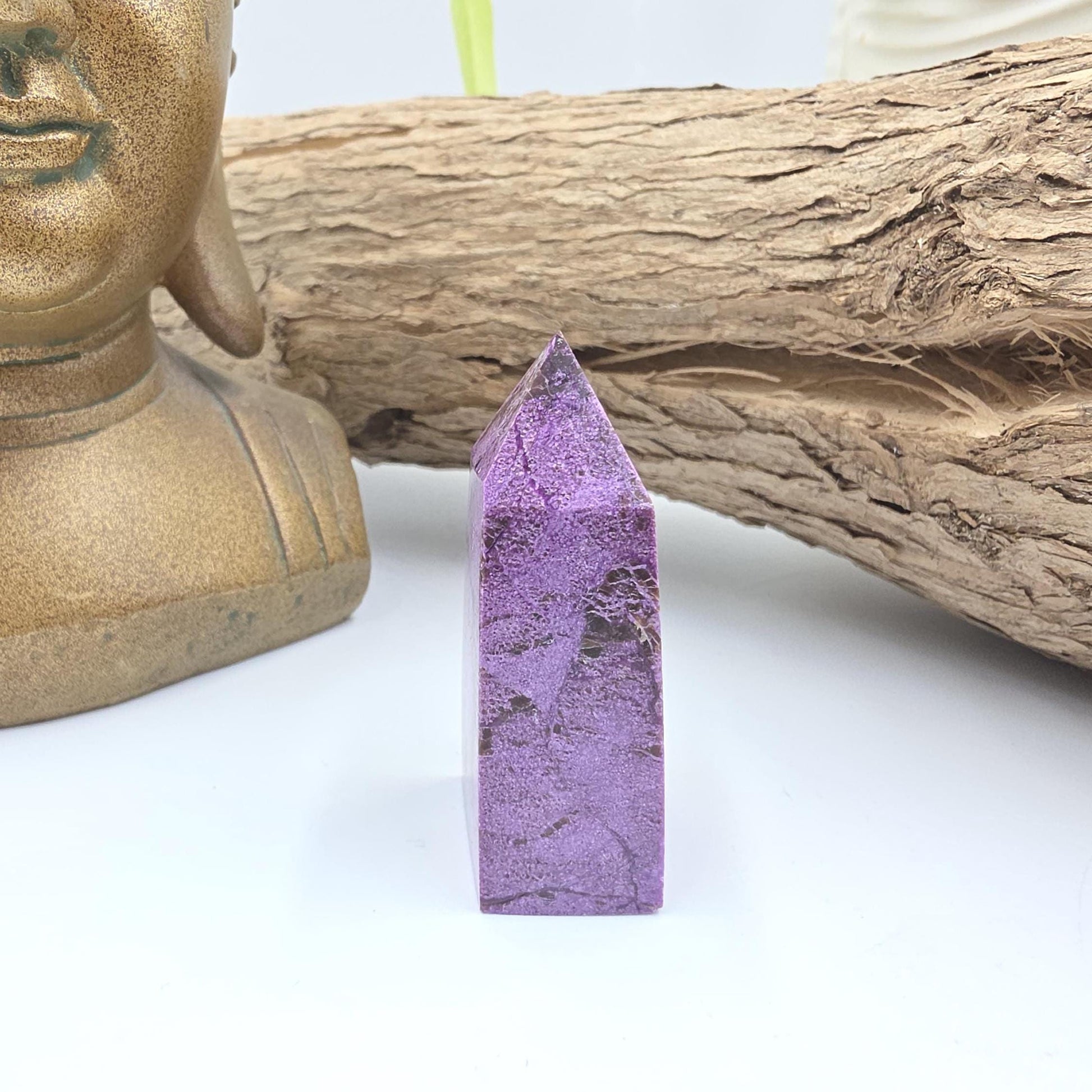 Mini Stichtite Tower – Compassion, Emotional Healing & Heart-Centred Calm Crystal, 5.2cm