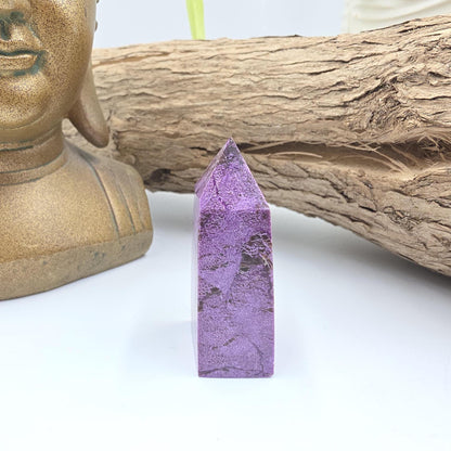 Mini Stichtite Tower – Compassion, Emotional Healing & Heart-Centred Calm Crystal, 5.2cm