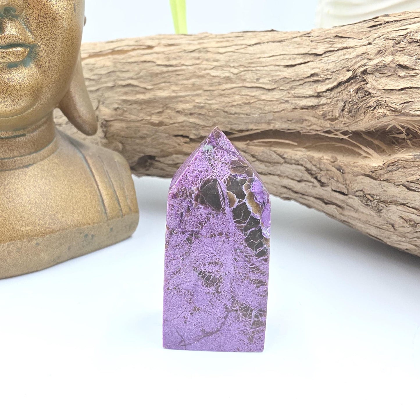 Mini Stichtite Tower – Compassion, Emotional Healing & Heart-Centred Calm Crystal, 5.2cm