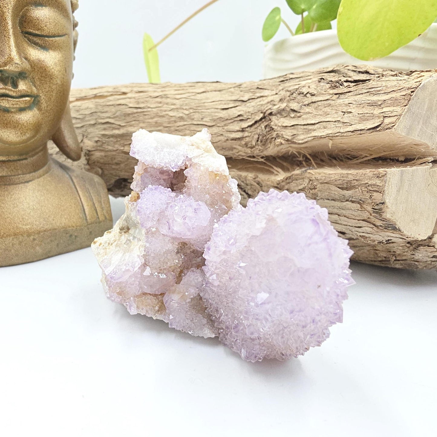 Amethyst Spirit Quartz Cluster - Spiritual Protection, Harmony & High-Vibration Healing Crystal, 209g