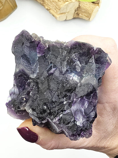 Raw Fluorite Specimen – Mental Clarity, Focus & Natural Protective Energy Crystal, 470g