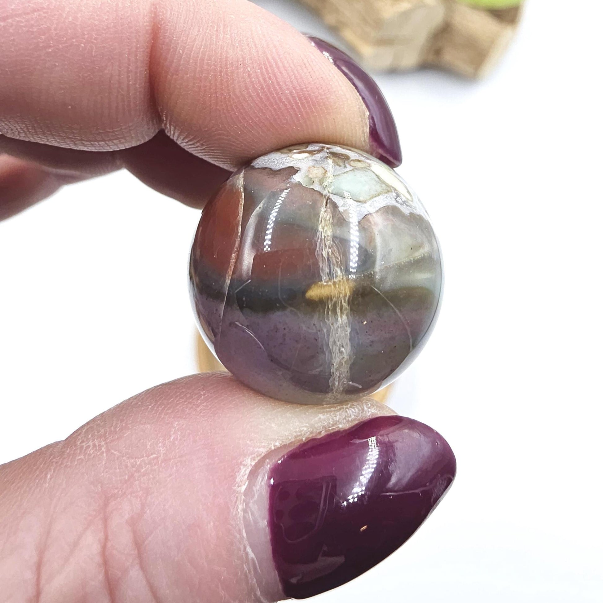 Ocean Jasper Mini Spheres – Joy, Emotional Balance & Nurturing Earth Energy Crystals, 20-26mm