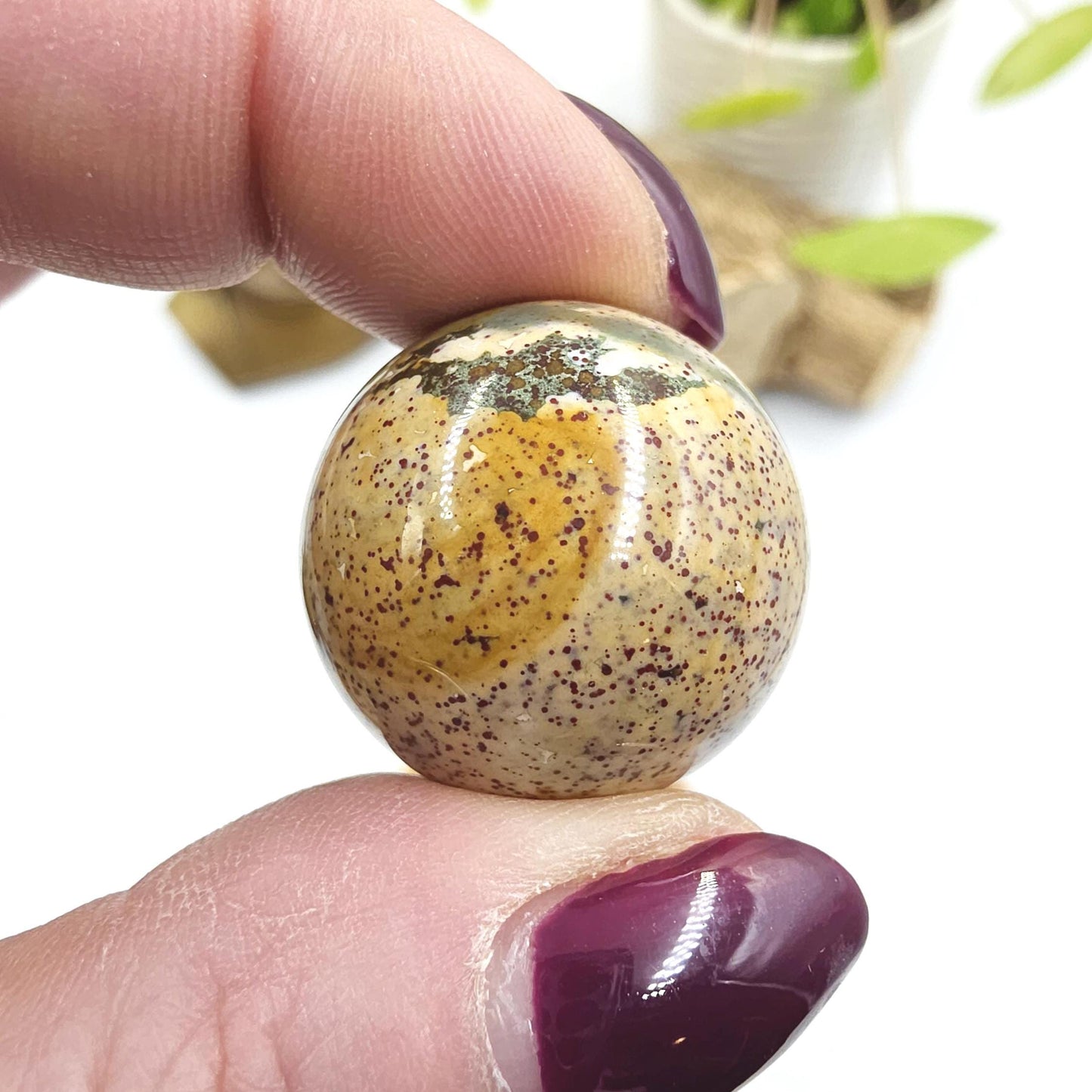 Ocean Jasper Mini Spheres – Joy, Emotional Balance & Nurturing Earth Energy Crystals, 20-26mm