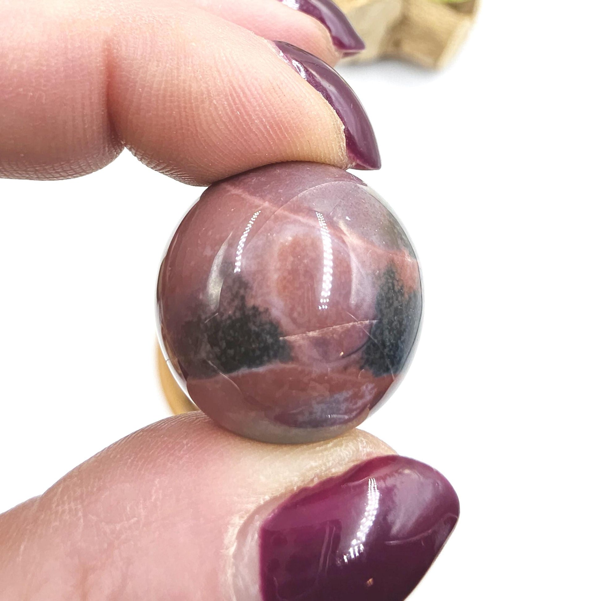 Ocean Jasper Mini Spheres – Joy, Emotional Balance & Nurturing Earth Energy Crystals, 20-26mm