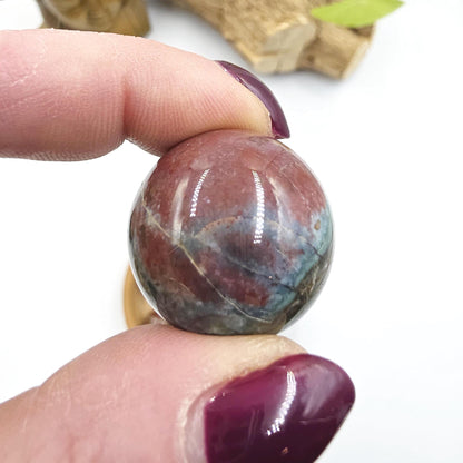 Ocean Jasper Mini Spheres – Joy, Emotional Balance & Nurturing Earth Energy Crystals, 20-26mm