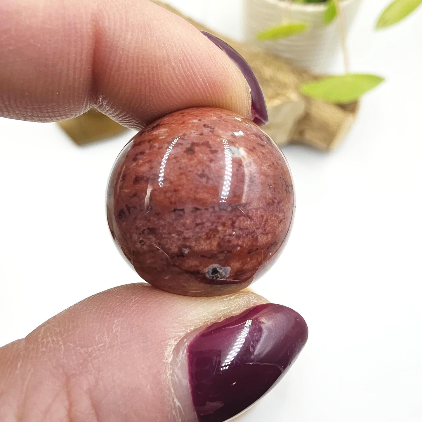 Ocean Jasper Mini Spheres – Joy, Emotional Balance & Nurturing Earth Energy Crystals, 20-26mm