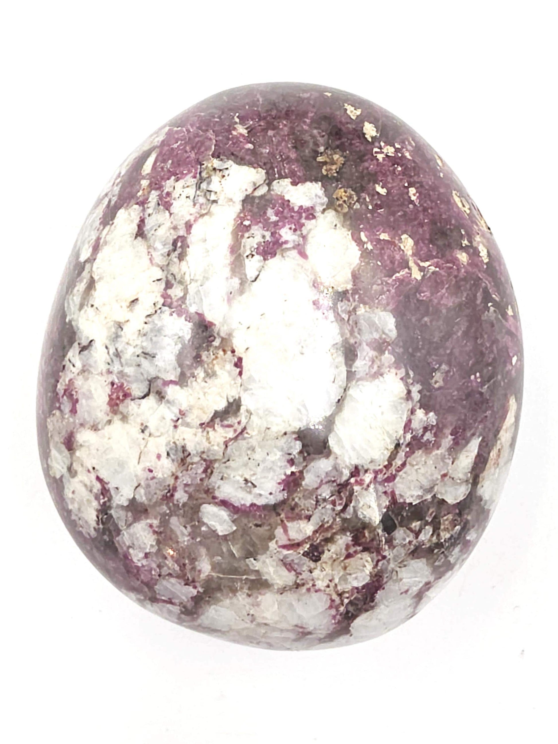 Large Plum Blossom Tourmaline Palm Stone – Love, Compassion & Emotional Healing Crystal, 155g