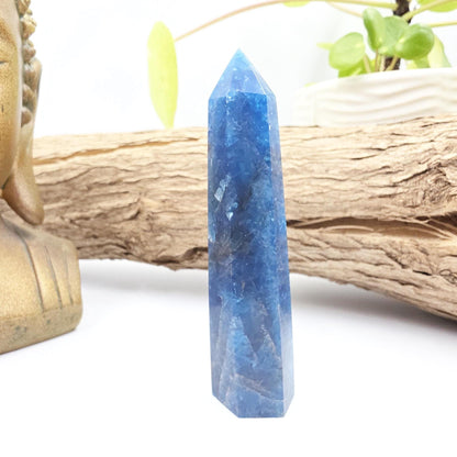 Blue Apatite Tower - Inspiration, Focus & Motivation Crystal Point, 75g
