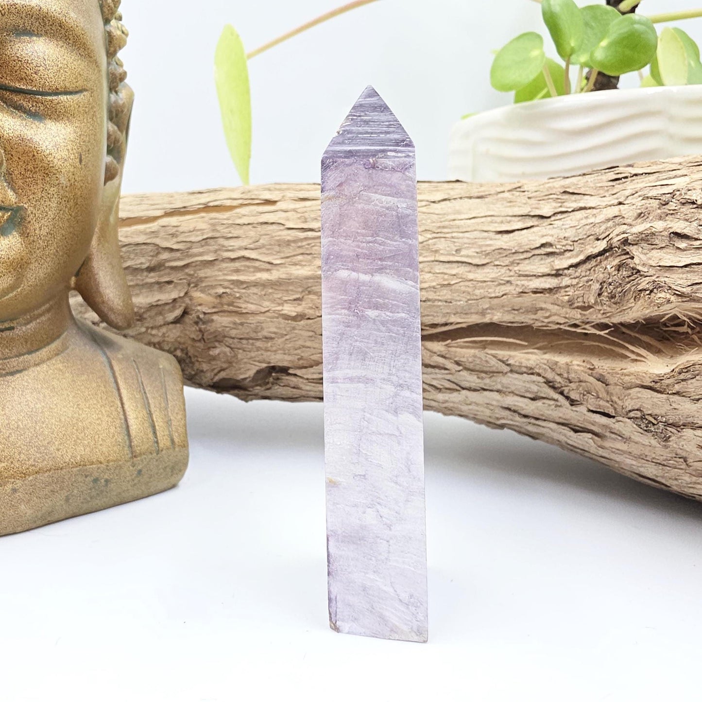 Flashy Purple Mica Point – Calming, Anxiety Relief & Spiritual Healing Crystal Tower, 70g