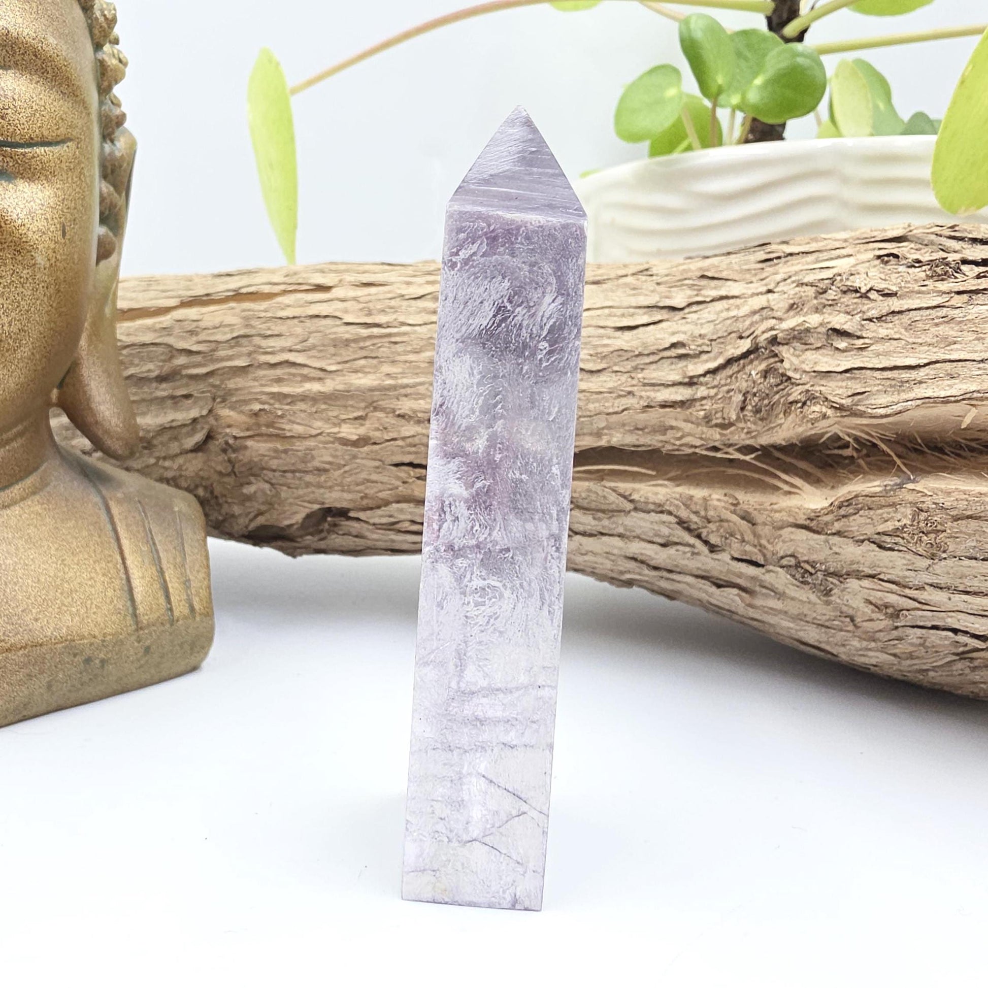 Flashy Purple Mica Point – Calming, Anxiety Relief & Spiritual Healing Crystal Tower, 70g