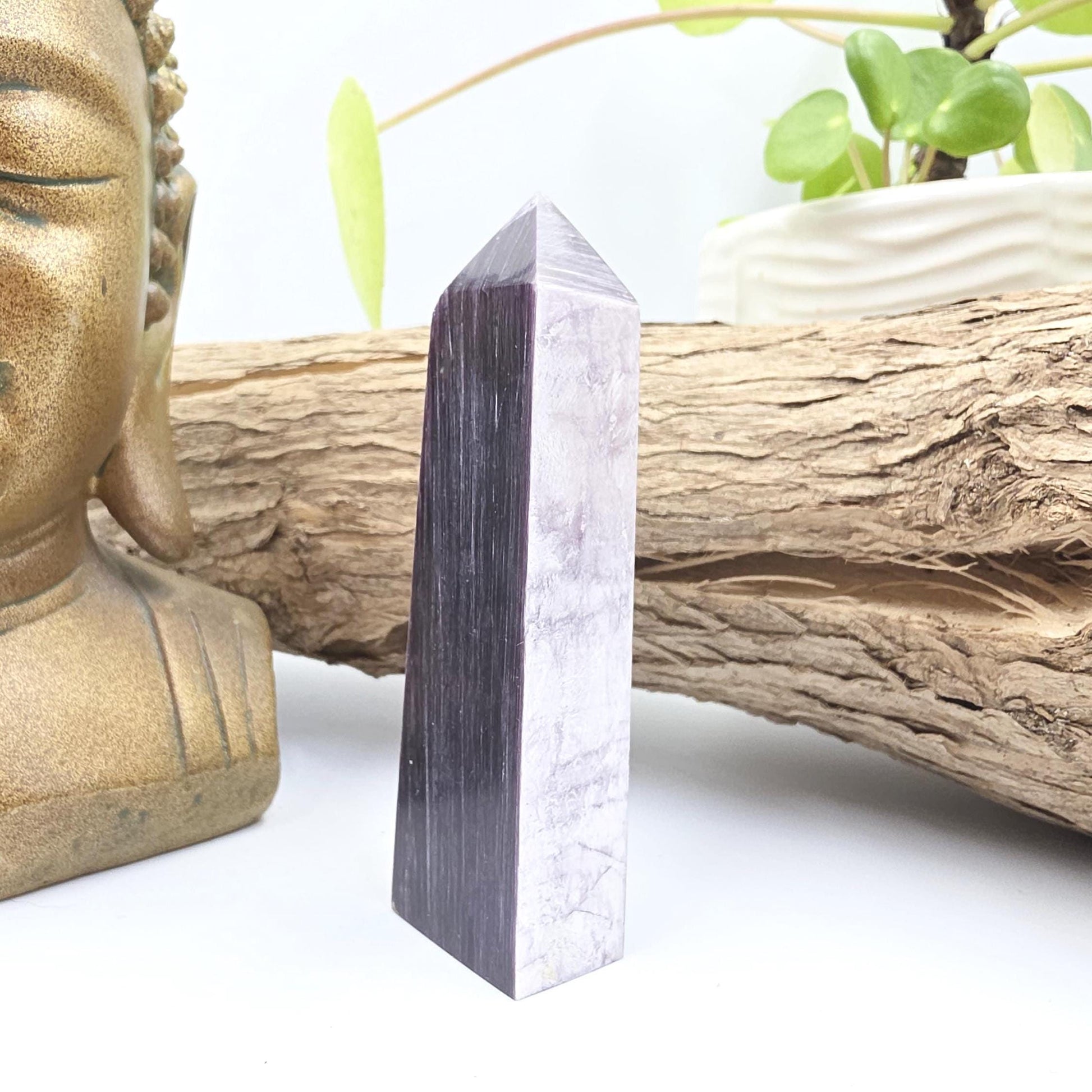 Flashy Purple Mica Point – Calming, Anxiety Relief & Spiritual Healing Crystal Tower, 70g