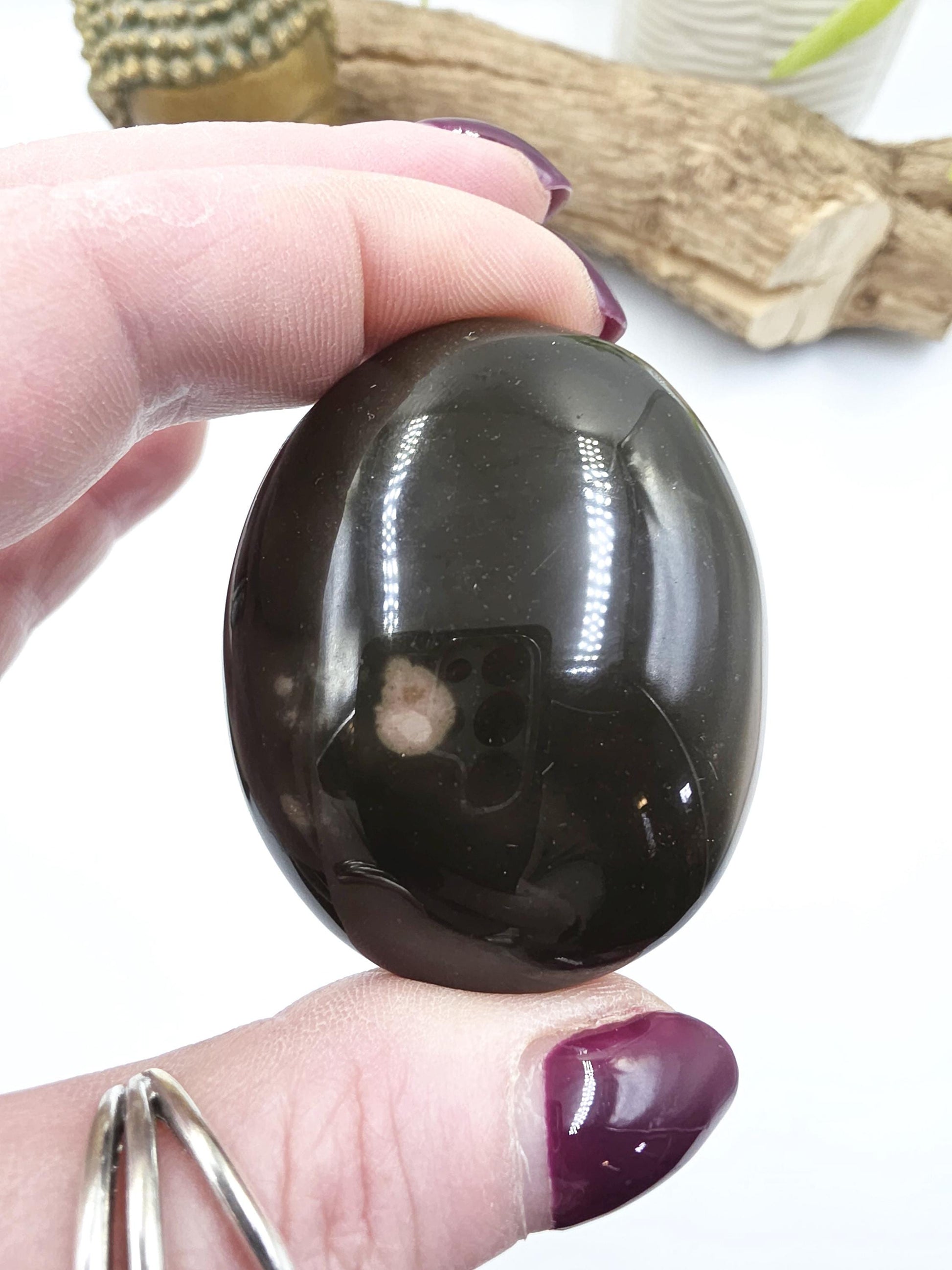 Polychrome Jasper Palm Stone – Grounding, Strength & Nurturing Energy Crystal, 80g