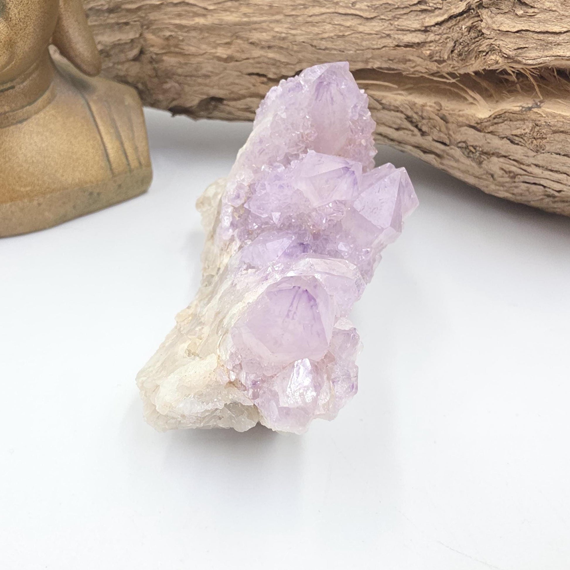 Amethyst Spirit Quartz Cluster - Spiritual Protection, Harmony & High-Vibration Healing Crystal, 255g