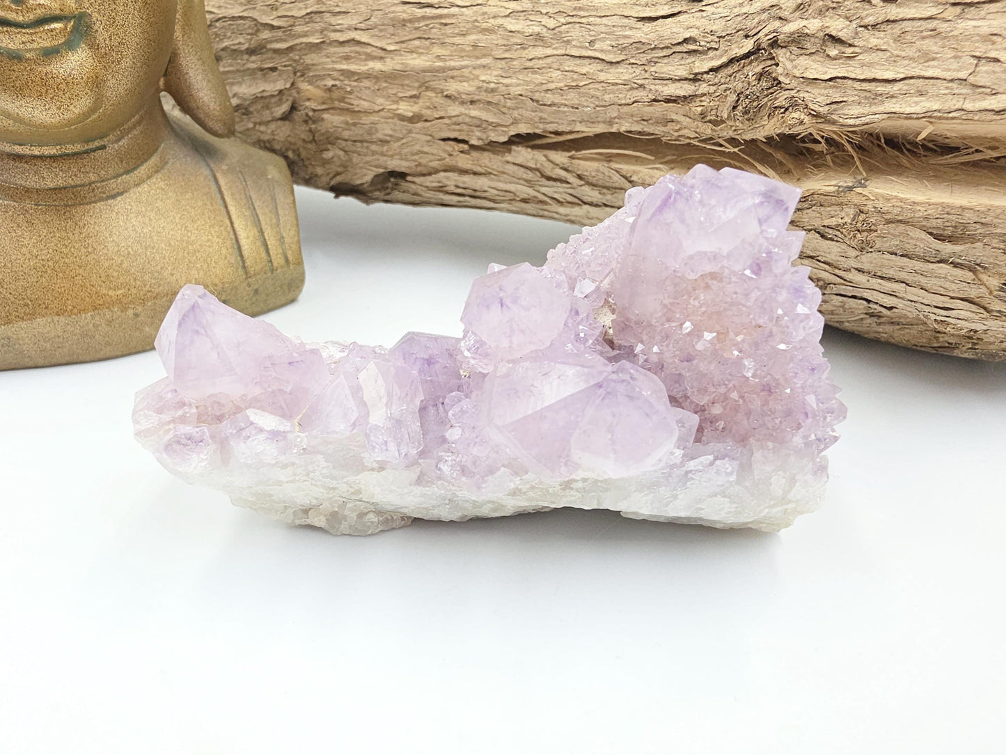 Amethyst Spirit Quartz Cluster - Spiritual Protection, Harmony & High-Vibration Healing Crystal, 255g