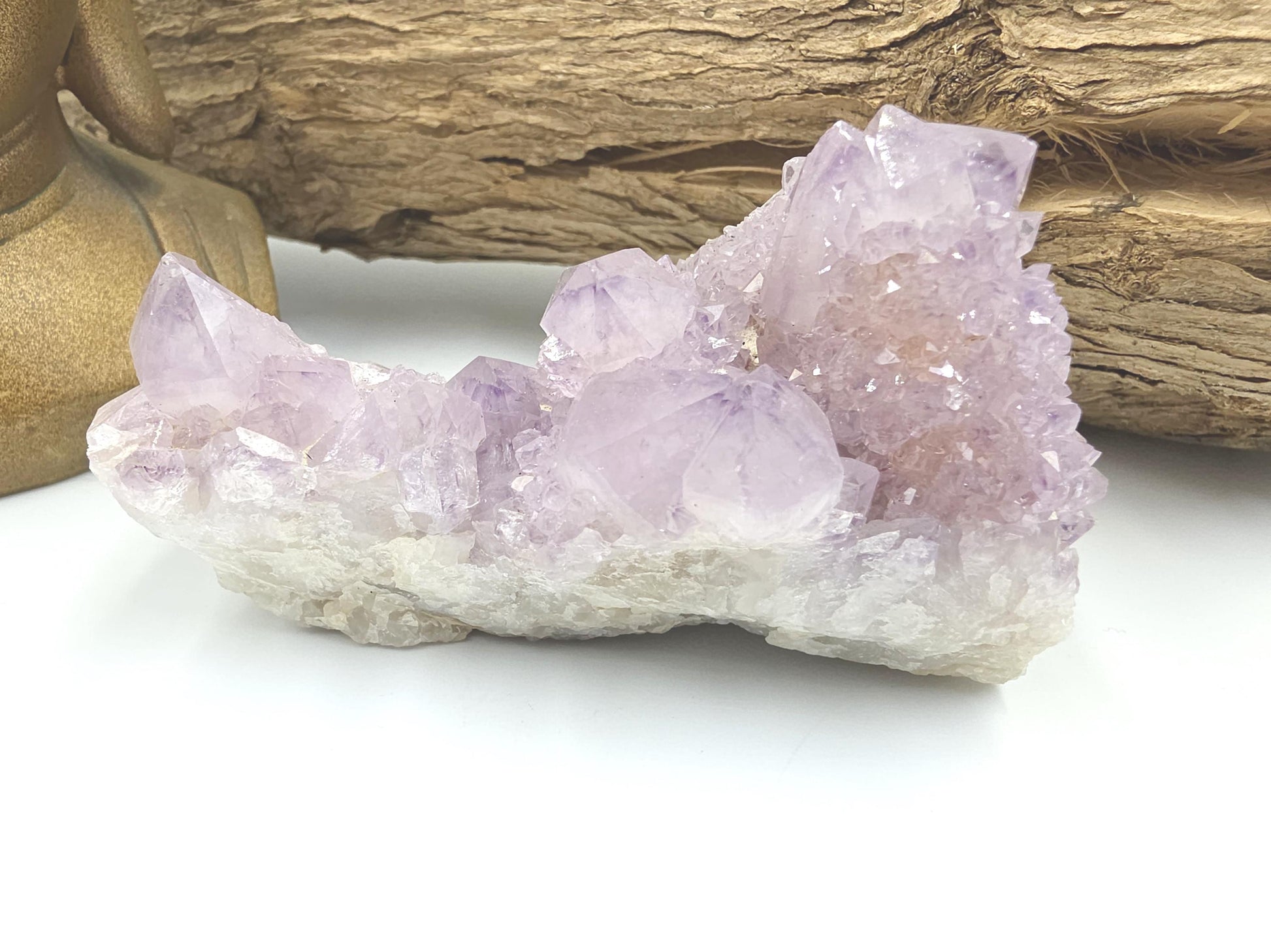 Amethyst Spirit Quartz Cluster - Spiritual Protection, Harmony & High-Vibration Healing Crystal, 255g