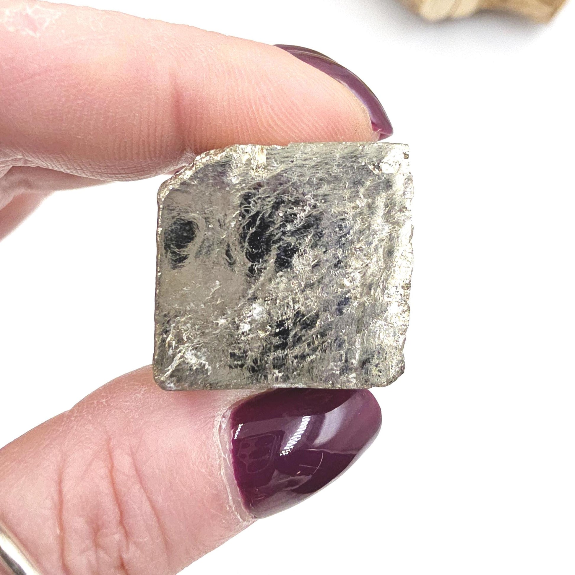 Pyrite Crystal Cube – Abundance, Protection & Confidence Stone | Natural Golden Pyrite, 55g