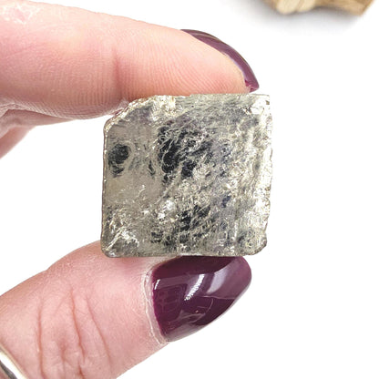 Pyrite Crystal Cube – Abundance, Protection & Confidence Stone | Natural Golden Pyrite, 55g