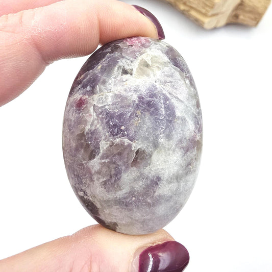 Unicorn Stone Palm Stone (Pegmatite) – Calm, Comfort & Emotional Healing Crystal, 110g
