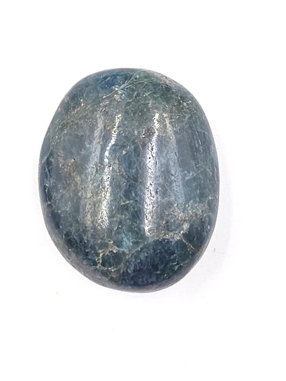 Blue Apatite Palm Stone - Motivation & Focus Healing Crystal - 90g