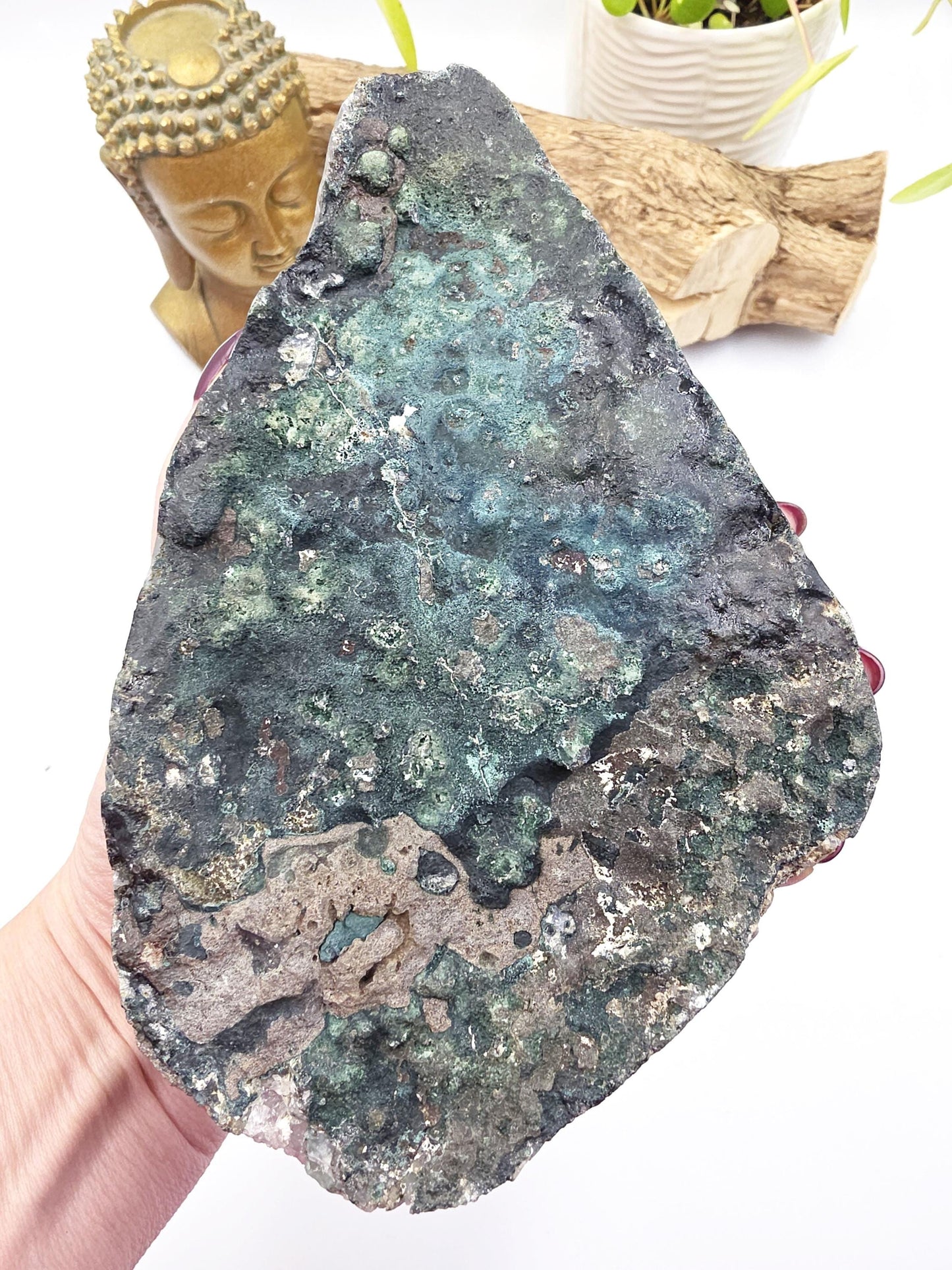 Large Amethyst Rutilated Quartz Cluster – Spiritual Clarity, Amplified Energy & Intuitive Insight Crystal, 1740g