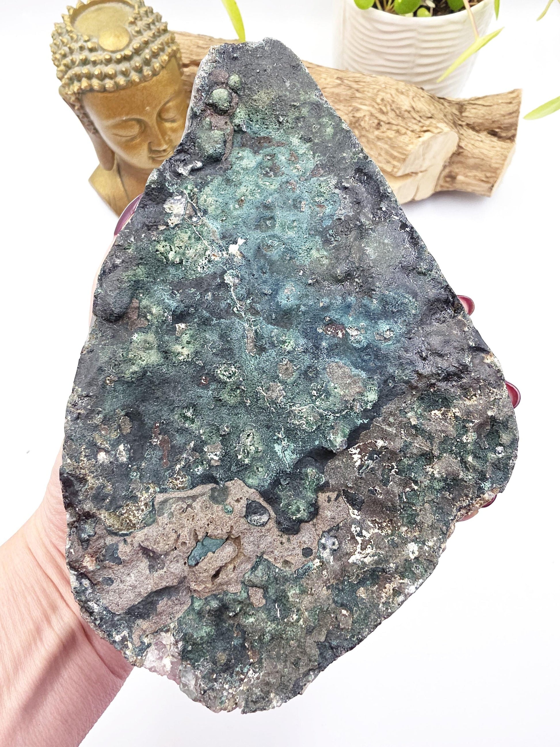 Large Amethyst Rutilated Quartz Cluster – Spiritual Clarity, Amplified Energy & Intuitive Insight Crystal, 1740g