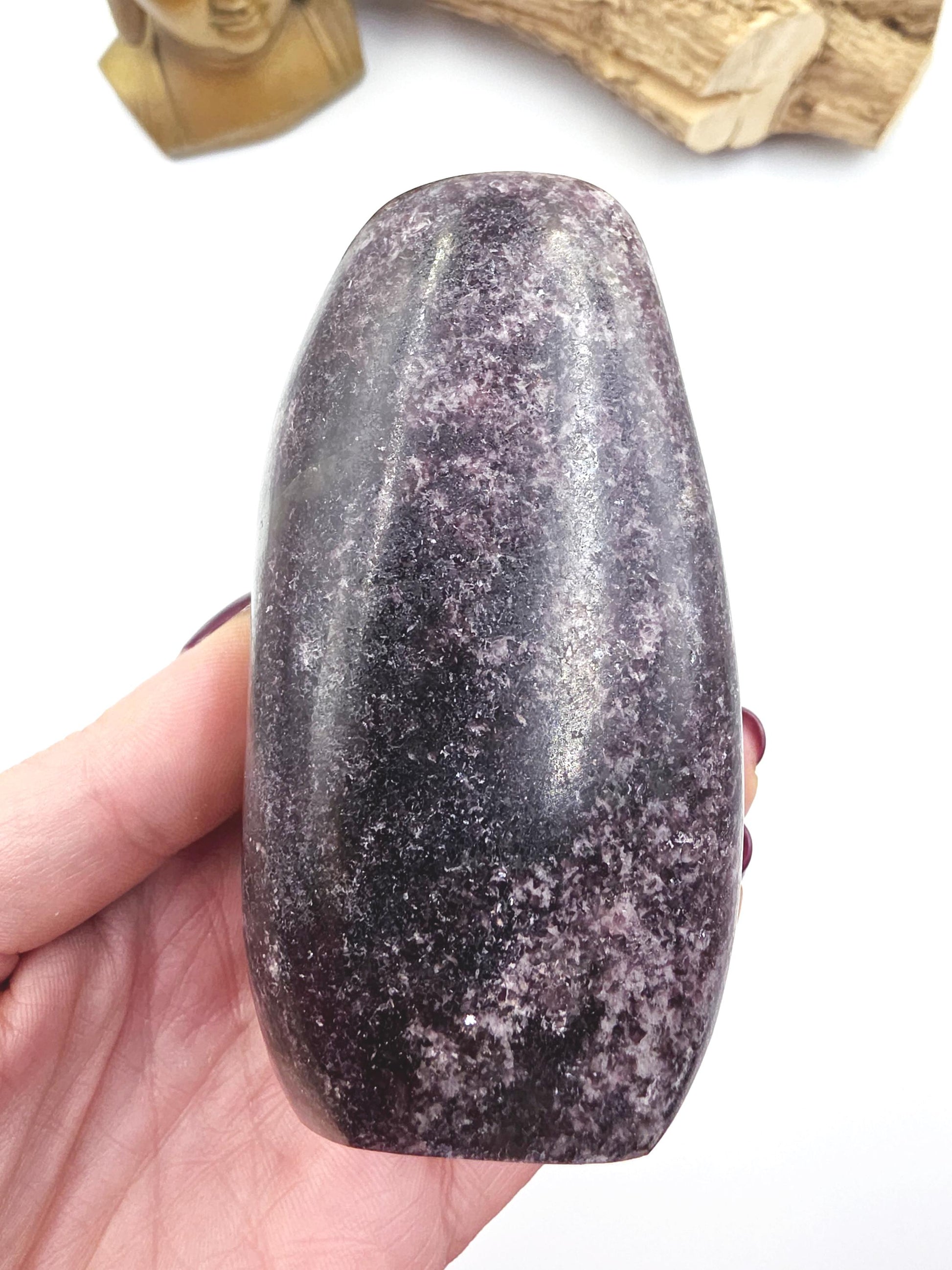 Dark Lepidolite Freeform – Stress Relief, Emotional Balance & Calming Healing Crystal, 665g